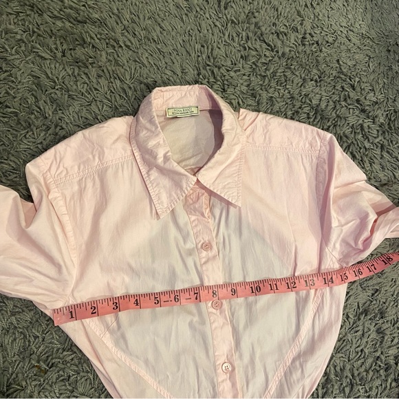 Nina Ricci Open Back Cotton Silk Blend Poplin Midi Shirt Dress In Pink 36 $1,790 - Picture 10 of 16